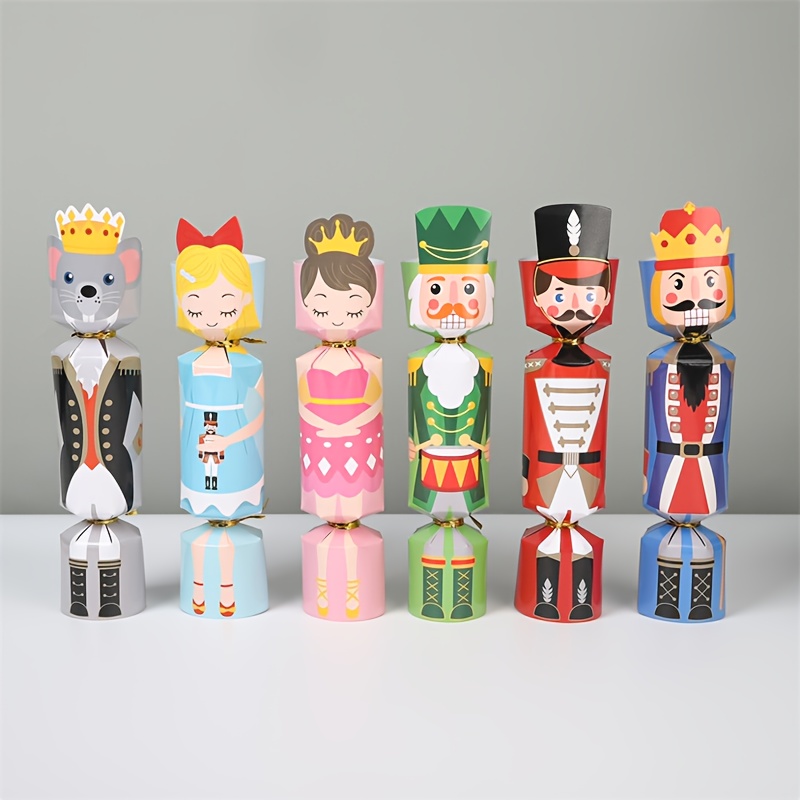 Nutcracker Figurine - クリスマス・ナッツクラッカーの兵隊とプリンセスのキャンディボックス24個入り。クリスマスパーティーの記念品やギフトの包装に。ホリデーシーズンのホームデコレーションにも最適。