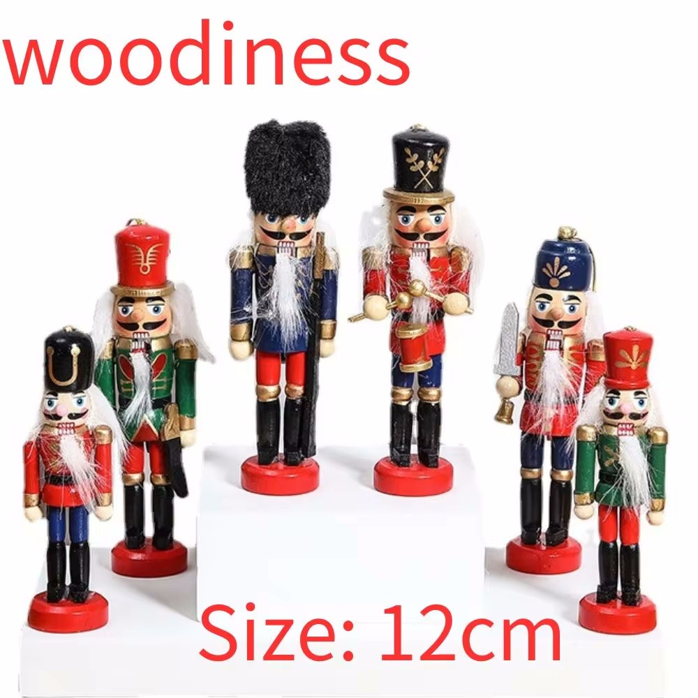 Nutcracker Figurine - ミニチュアピンクシリーズくるみ割り人形,机の装飾,クルミの兵士の漫画,バンド,12 14cm