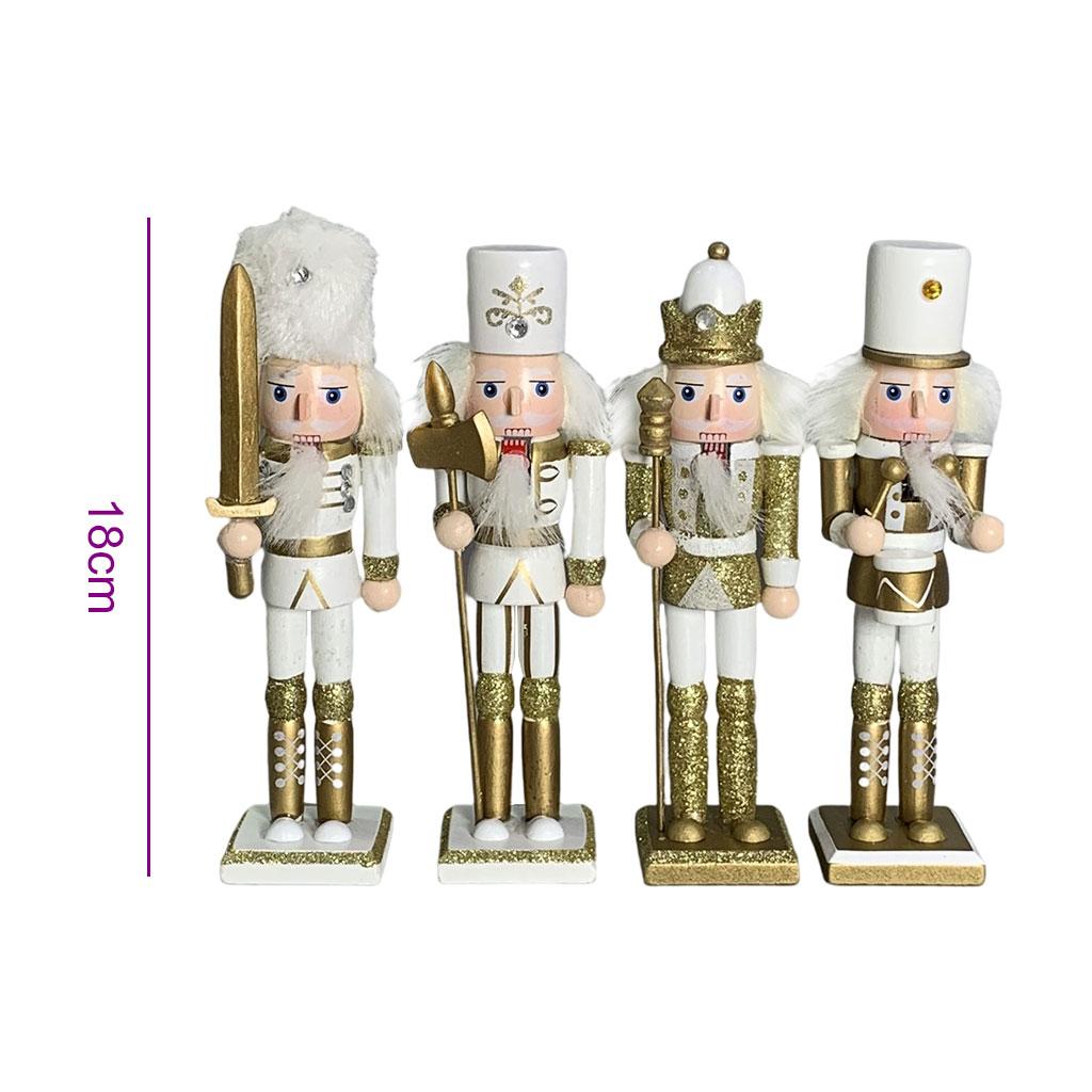 クリスマスや新年のお祝いにぴったりの、手描きの18cmのくる - Nutcracker Figurine のレビューと価格