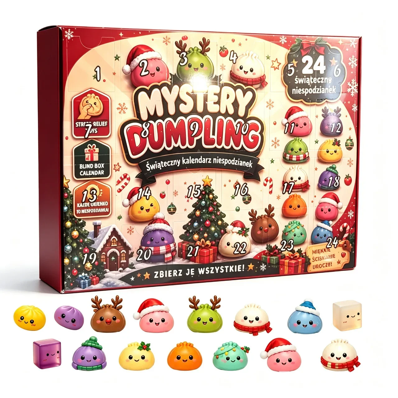 24個入り クリスマスアドベントカレンダー かわいい団子型  - Advent Calendar Gift のレビューと価格