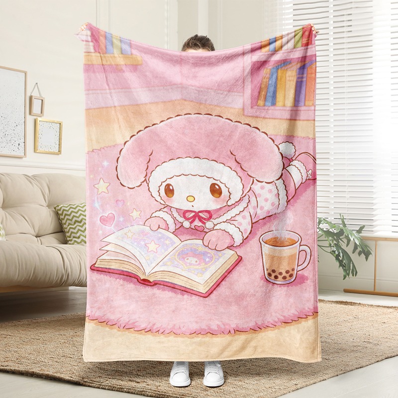 サンリオブランケット、マイメロディの読書シーンが描かれたピン - Christmas Throw Blanket のレビューと価格