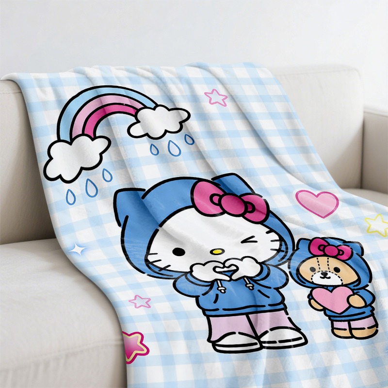 サンリオブランケット ハローキティ ベア柄 チェック柄フリー - Christmas Throw Blanket のレビューと価格