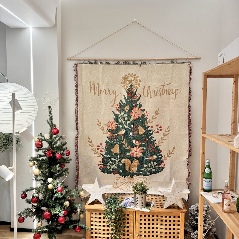 2026年新作クリスマスタペストリー、インスタ映えするヴィン - Christmas Throw Blanket のレビューと価格
