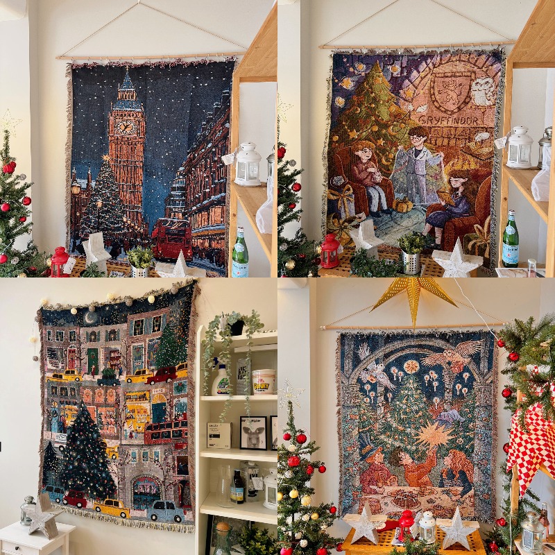 2026年新作クリスマスタペストリー、インスタ映えするヴィン - Christmas Throw Blanket のレビューと価格