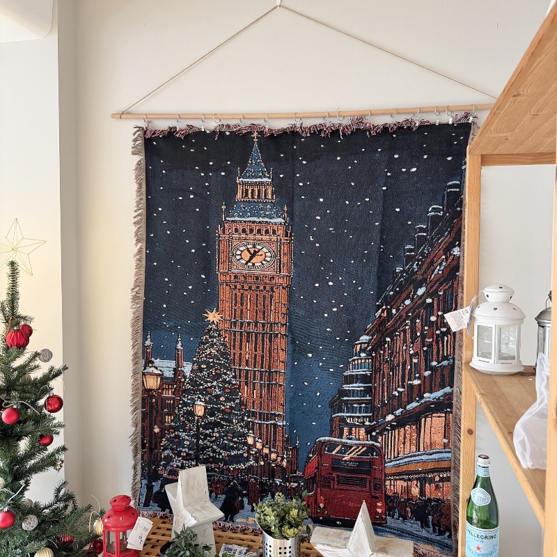 2026年新作クリスマスタペストリー、インスタ映えするヴィン - Christmas Throw Blanket のレビューと価格