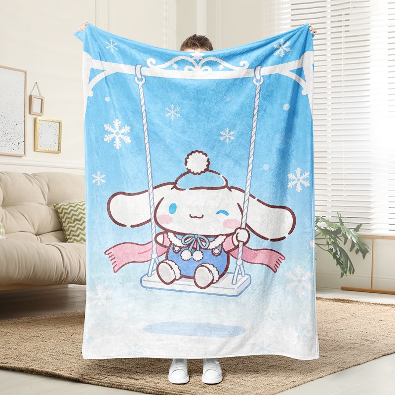 サンリオブランケット シナモロール 冬用スイングプラッシュブ - Christmas Throw Blanket のレビューと価格