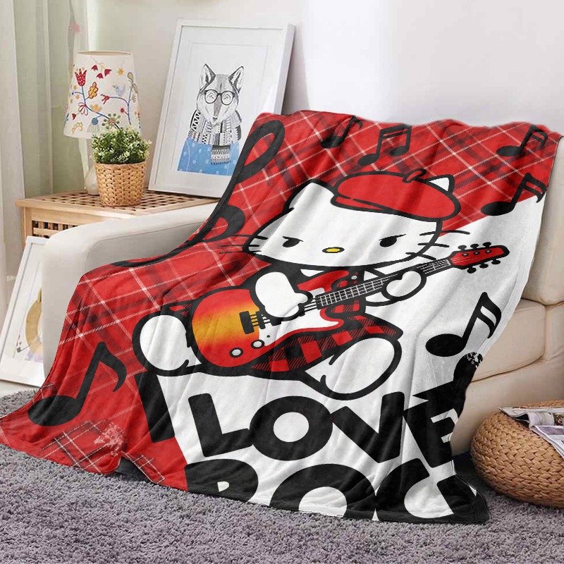 サンリオブランケット ハローキティ ロックスター柄 チェック - Christmas Throw Blanket のレビューと価格