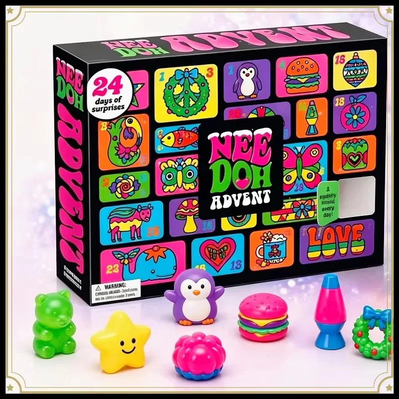 2026年版「NeeDoh」アドベントカレンダー。子供向けの - Advent Calendar Gift のレビューと価格
