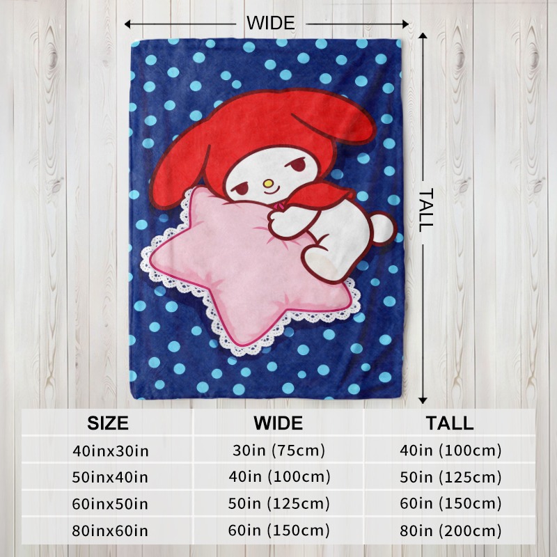 サンリオブランケット マイメロディ スターピロー プラッシュ - Christmas Throw Blanket のレビューと価格