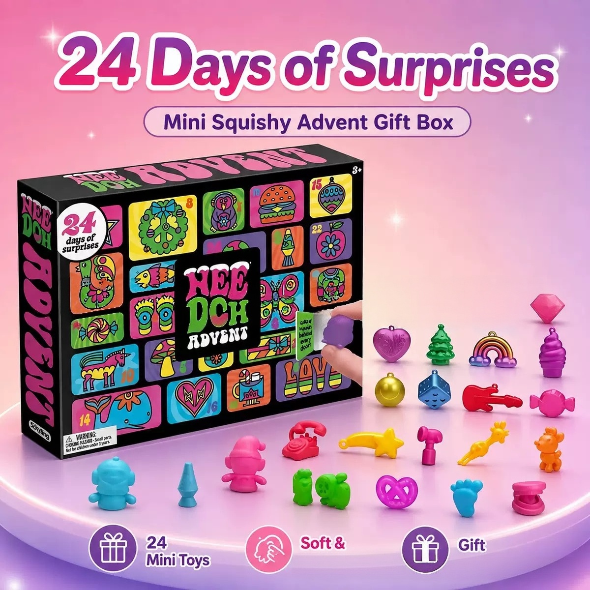 Needoh 2026 クリスマスアドベントカレンダー 24 - Advent Calendar Gift のレビューと価格