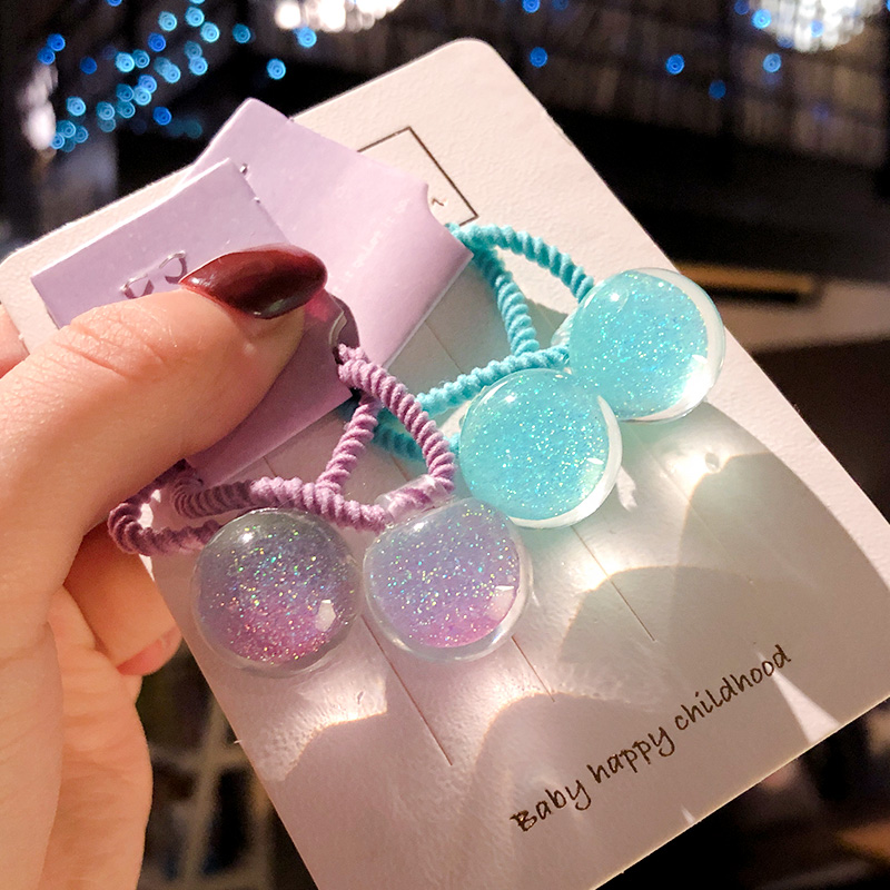 子供用の光沢のあるゴム製ヘアバンド,女の子用のヘアアクセサリ - Ornament Ball Set のレビューと価格