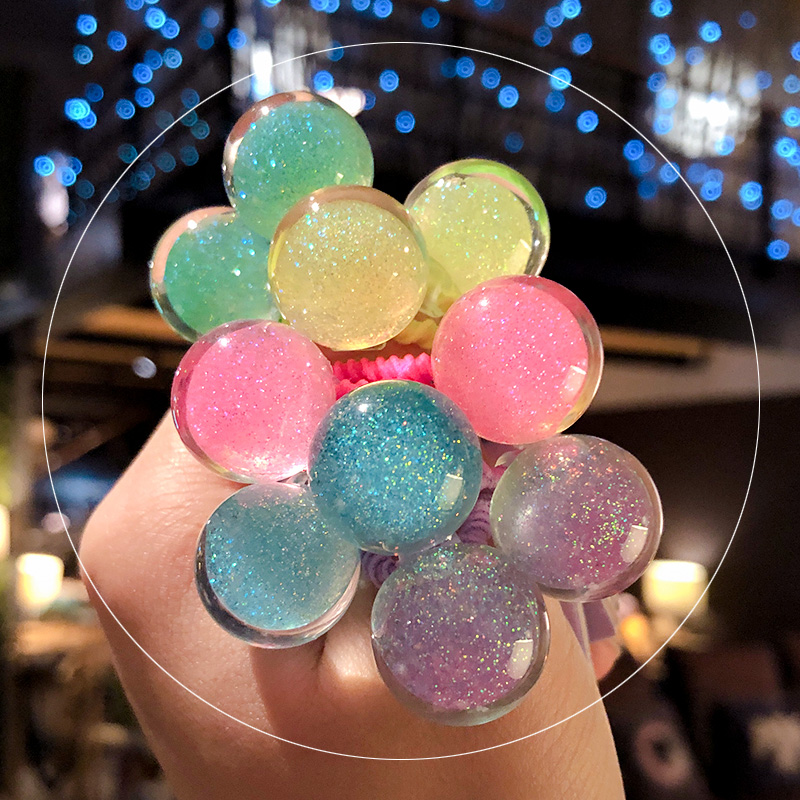 子供用の光沢のあるゴム製ヘアバンド,女の子用のヘアアクセサリ - Ornament Ball Set のレビューと価格