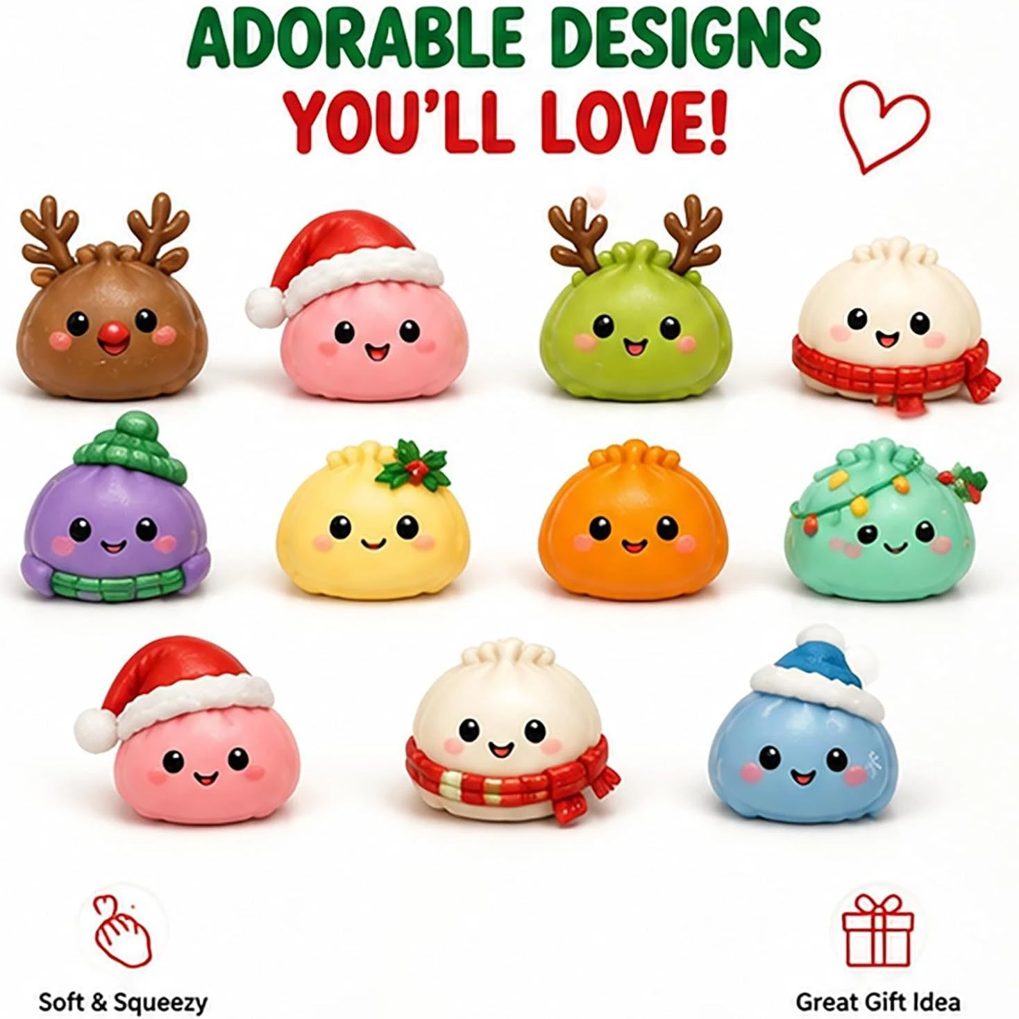 クリスマス・スクイッシー・アドベントカレンダー 12/24日 - Advent Calendar Gift のレビューと価格