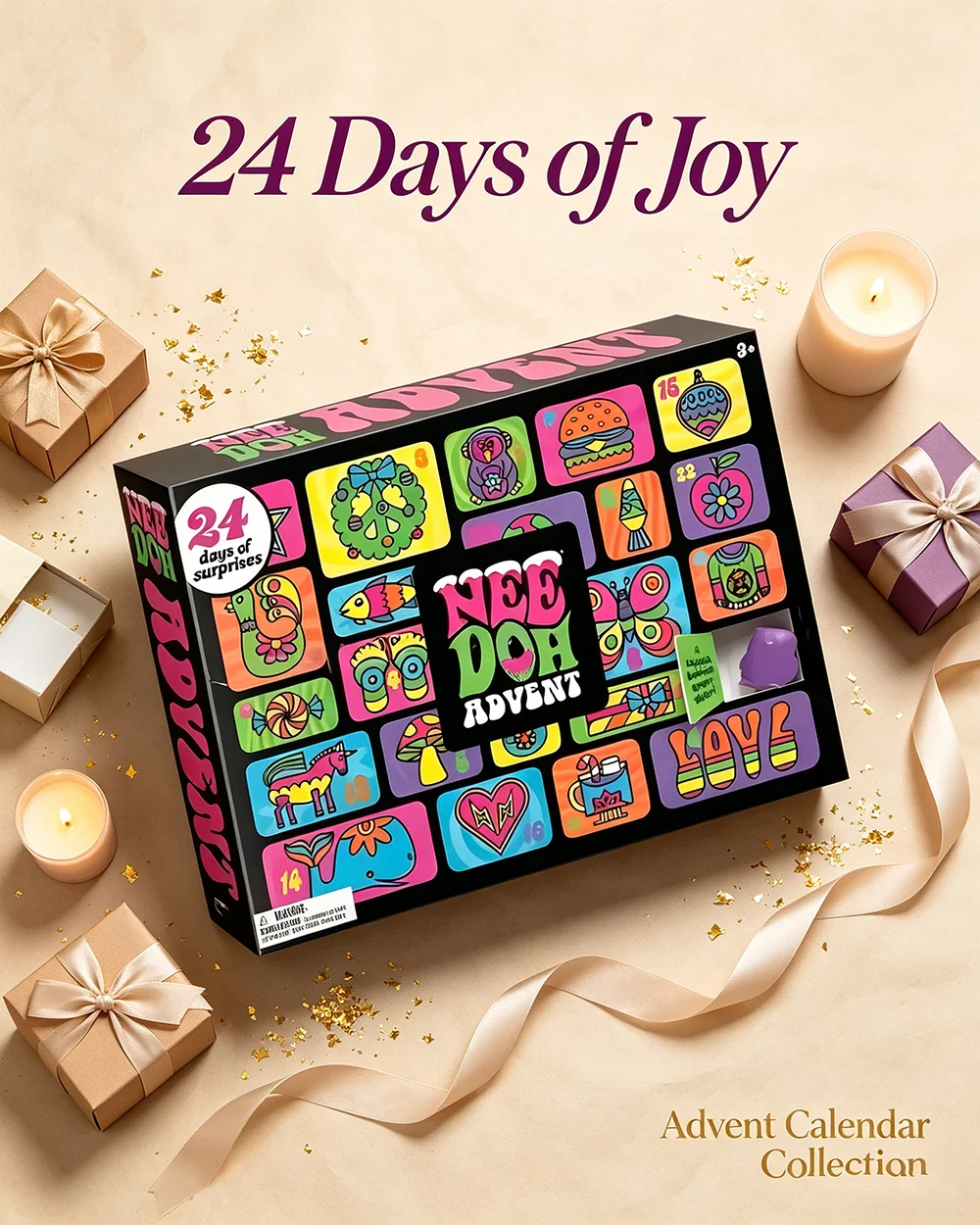 2026年版「NeeDoh」アドベントカレンダー。子供向けの - Advent Calendar Gift のレビューと価格
