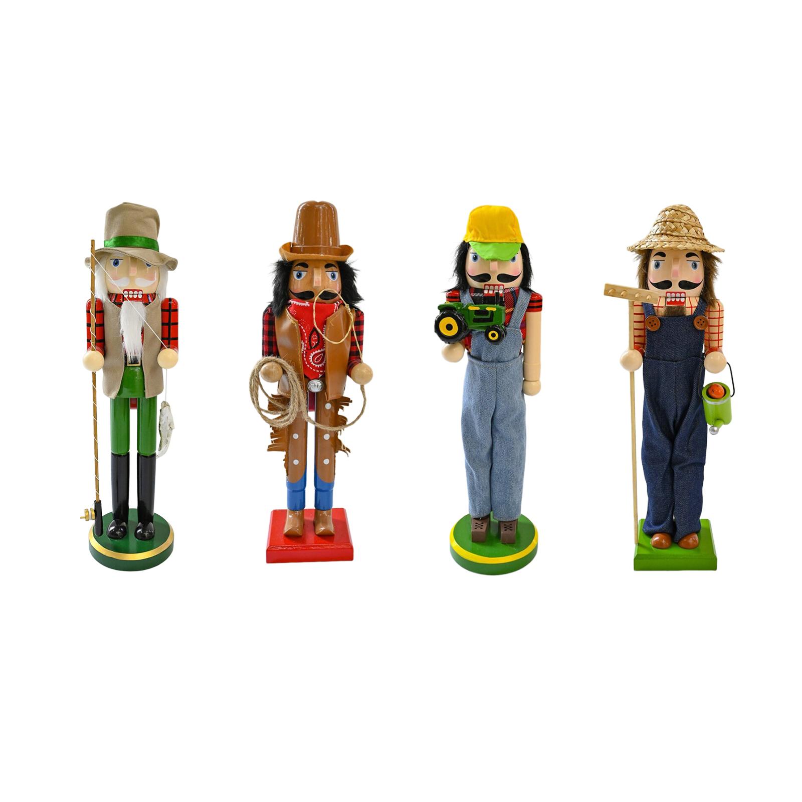 木製くるみ割り人形クリスマスデコレーションテーブルセンターピ - Nutcracker Figurine のレビューと価格